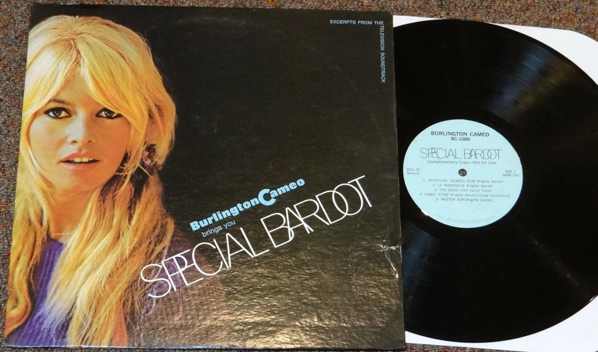 Special Bardot Brigitte Bardot Promo LP 1968 Burlington Cameo w Invitation Card