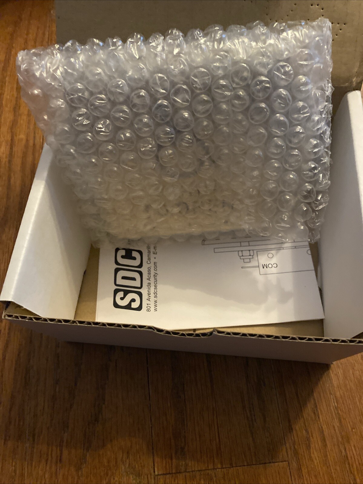 SDC Security Door Controls 482A4U Square Push Plate Switch SPDT PUSH TO OPEN BLU