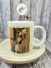 Leanin Tree Coffee Cup Mug Horse 'A Little Sugar Goes MGW56071 Lesley Harrison