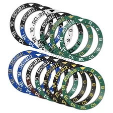 38mm Ceramic Bezel Insert Ring Beveled Bezel Inner Diameter 30.7mm For GMT007