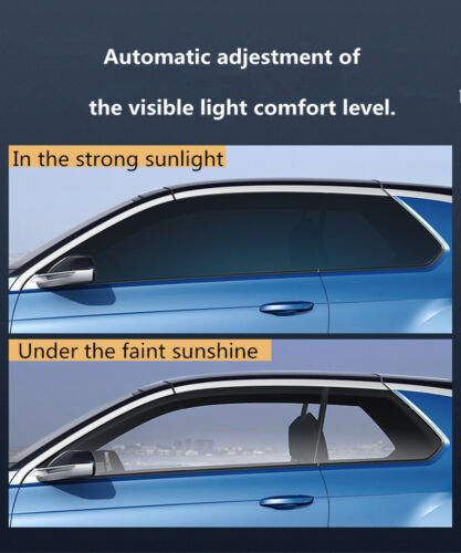 Car Window Tint VLT75%-45% Tinting Film Photochromic Film Heat Control in Summer - Afbeelding 1 van 10