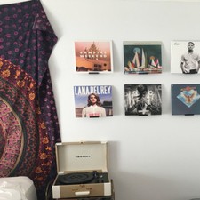Vinyl Record Wall Mount Display - 3D Printed - Apartment Friendly