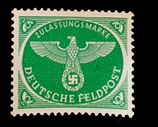 1942 WWII Nazi Germany Military Mail Feldpost Nazi Swastika & Eagle Mint Stamp!