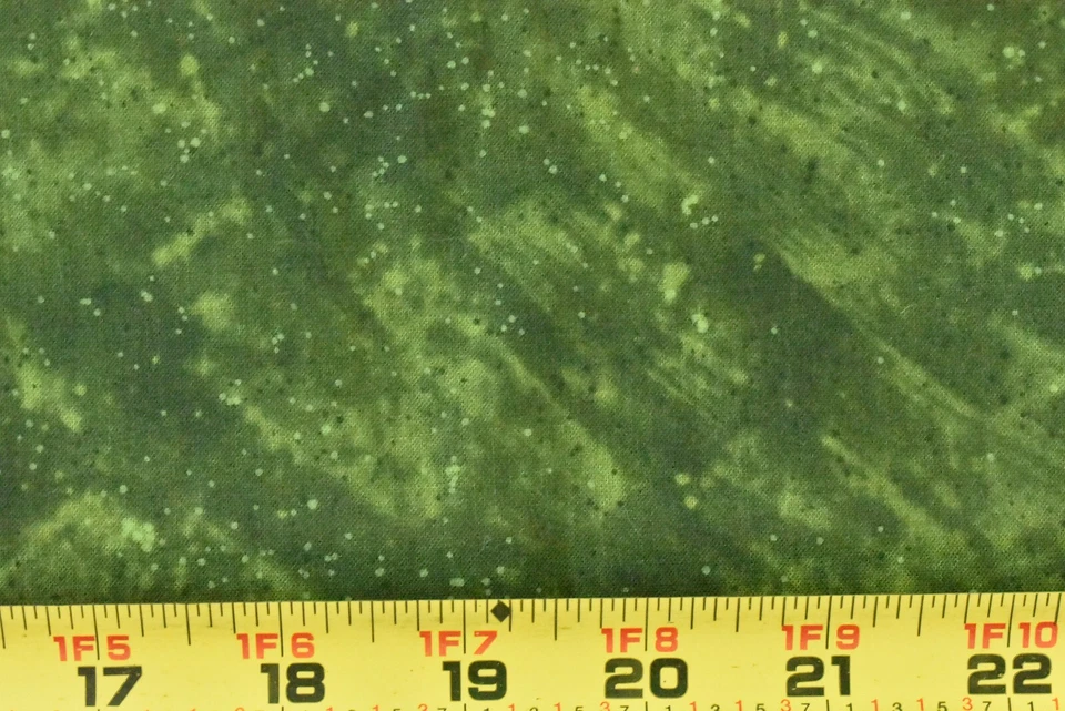 34" Long, Green Splatters on Marbled-Green Cotton, Benartex/Winget/"Noel",P4828 - Image 2 of 4