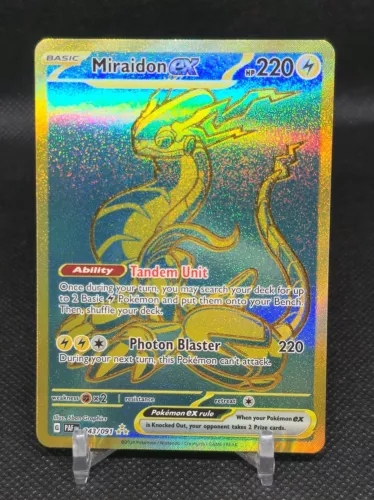 Miraidon EX Hyper Rare 243/091 Pokemon SV: Paldean Fates NM