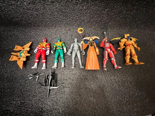 Mighty Morphin Power Rangers Dino Flyer SET of 6 Figures 4" 2010 Villains MMPR - Picture 2 of 24