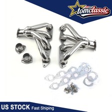 Center Dump Stainless Block Hugger Exhaust Headers For Chevy Big Block 396 454