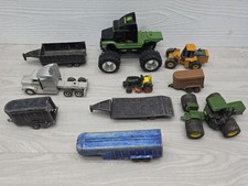 Lot Of 10 Ertl John Deere Trailer Farm Toy Junk Yard Lot