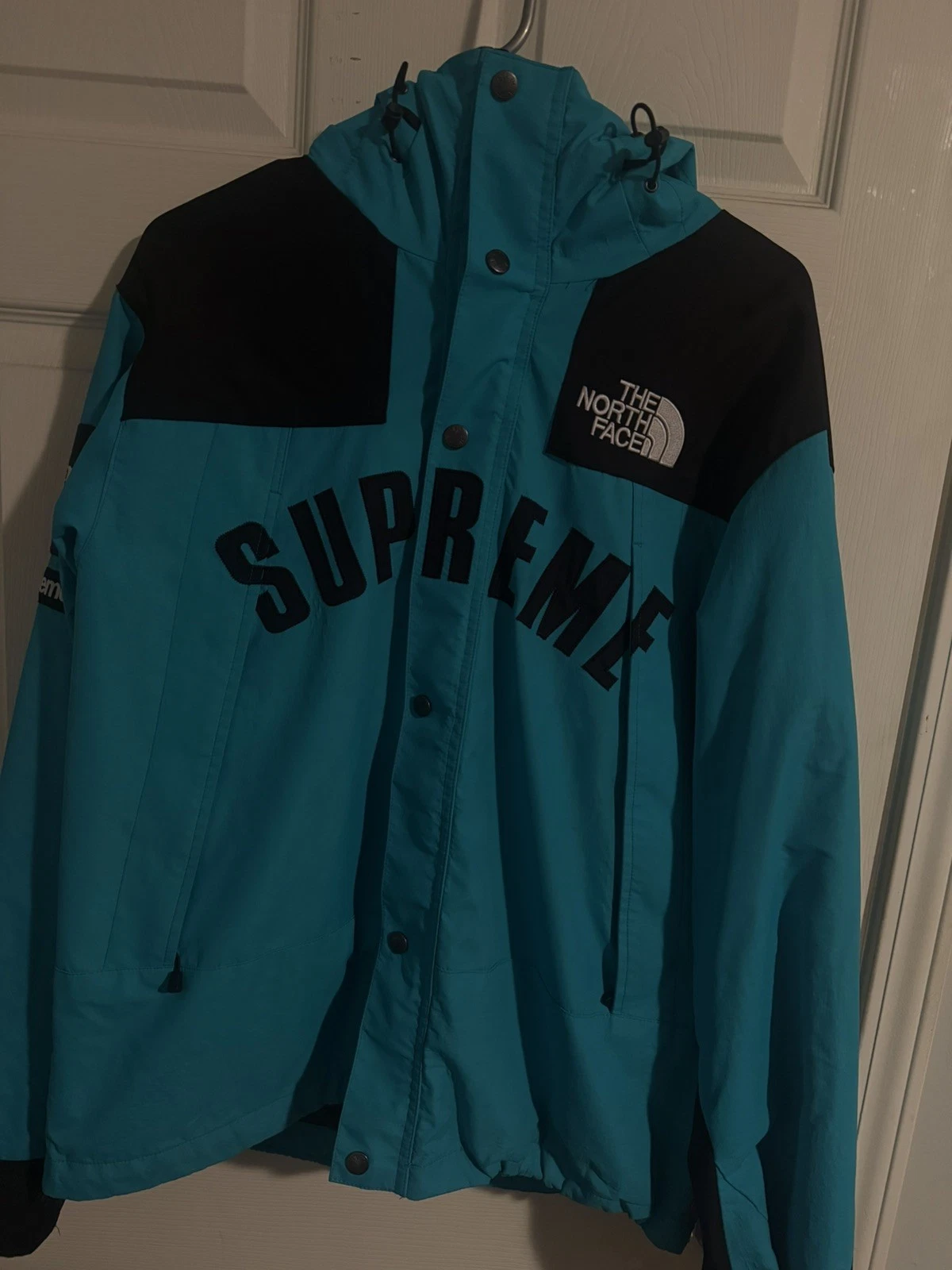 Supreme x The North Face Arc Logo Mountain Parka SS19 Teal - Large Authentic - product detail image 1