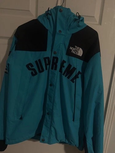 Supreme x The North Face Arc Logo Mountain Parka SS19 Teal - Large Authentic - product listing photo