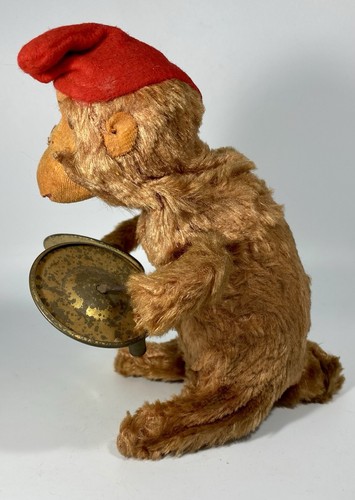 Vintage Wind-up Working Musical Cymbals Monkey Chimp Alps Japan - Picture 4 of 13