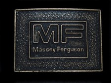 UB03159 VINTAGE 1970s MASSEY FERGUSON TRACTOR ADVERTISEMENT BELT BUCKLE