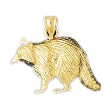 Rodent Charm Pendant 14k Gold 3.7 Grams