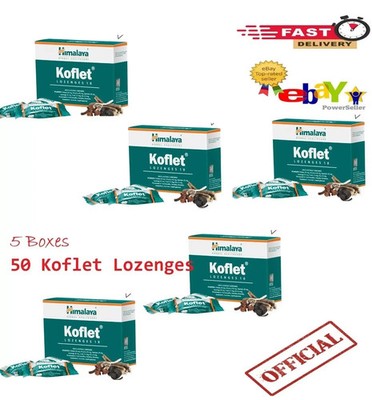 Himalaya Koflet 50 Lozenges Sore Throat Prompt Relief From Cough Free Ship 2027