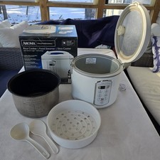 Aroma 20-cup Electric Rice Cooker, 3-quart Steamer Slow Cooker & Utensils