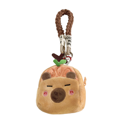 Anti Loss Capibala Phone Lanyard Cartoon Wallet Keychain Coin Purse Men Women - Photo 10 sur 12