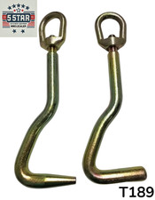 Mo Clamp Style Round Pointy Nose Metal Hook Pair L Shape Hook Auto Body Frame