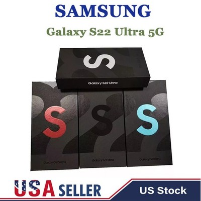 *NEW SEALED* Samsung Galaxy S22 Ultra 5G 128GB S908U Unlocked ALL CARRIERS 6.8''