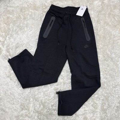 Nike Tech Triple Black Pants Fleece Sweatpants Mens Size Extra Small HJ6533-010