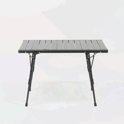 BOXIO - Folding Camping Table 88 x 40 cm Weatherproof Stable & Foldable Height
