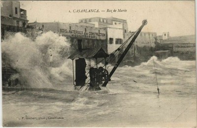 CPA MOROCCO CASABLANCA Raz de marée (23262)