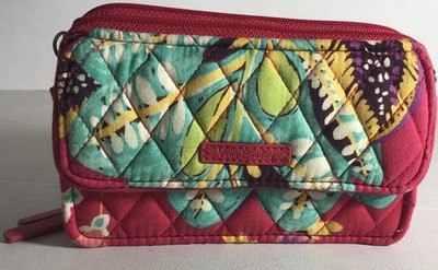 RETIRED Vera Bradley Little Hipster RFID All in One Crossbody Wristlet Red Rumba