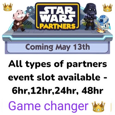 ALL Types Slot Full Carry 80k Point Star Wars(Mono_poly GoStickers)Partner Event