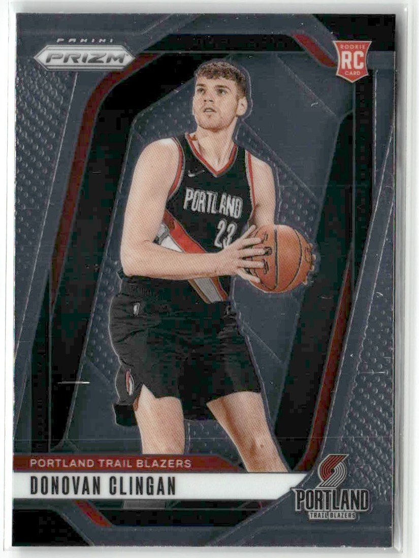 Donovan Clingan RC 2024-25 Panini Prizm Portland Trail Blazers #221