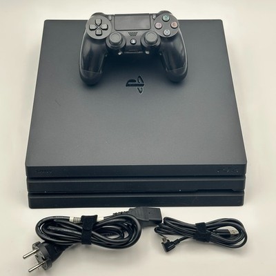 Sony PlayStation 4 Pro Konsole 1TB Schwarz - Controller - Kabel Set PS4 Pro PAL