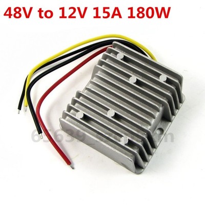 New Waterproof DC/DC Converter Regulator 48V Step Down to 12V 15A 180W #ac
