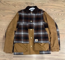 Carhartt WIP Men s S Plaid Work Jacket Button...