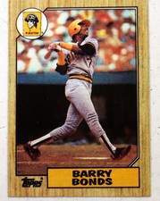 1987 Topps #320 Barry Bonds RC Rookie Pirates MLB Baseball Trading Card NM. rookie card picture
