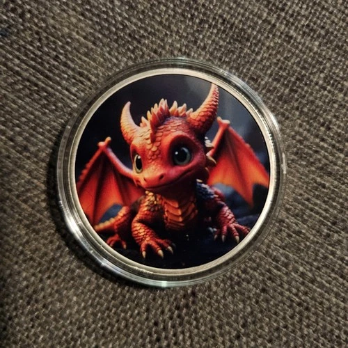 Hayleybug Mint 1 oz Silver Round - Baby Dragon #10/15