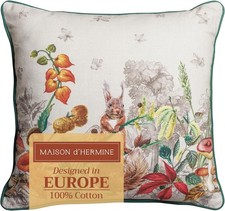 Decorative Pillow Covers 18 x 18 inch Square 100 Cotton Throw with Invisible