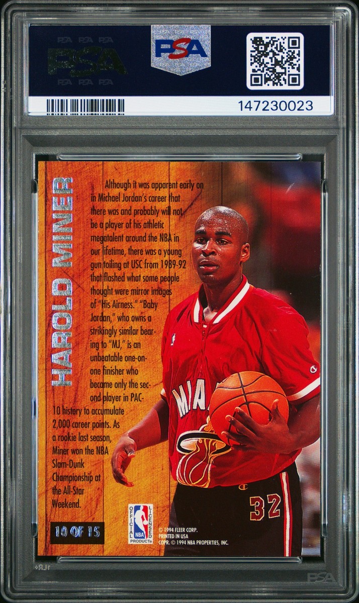 1993-94 Fleer Ultra - Famous Nicknames Harold Miner #10 for sale