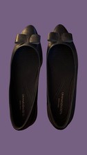 NWOB Cole Haan Zerogrand Black Leather Ballet Flats/Bow Skimmer: Women  s 7B
