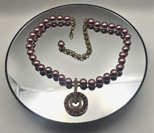 Collier Et Boucles D'oreilles Heidi Daus Art Déco - Neuf Avec étiquettes, Strass Et Perles