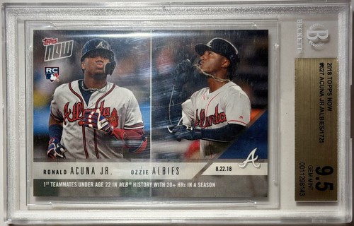 2018 Topps Now 627 Ronald Acuña Jr. / Ozzie Albies