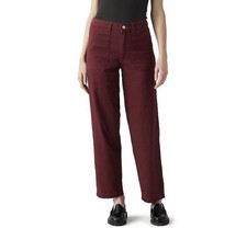 NWT Levi’s Utility Pants Women’s 29x27 Burgundy Ankle Length MEASURES 33x26