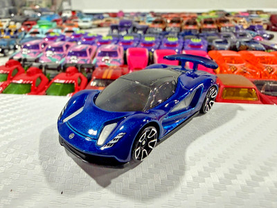   Hot Wheels Lotus Evija Blue New Loose 1/64 Car from Motor Show 5 Pack 2025