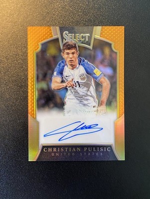 2016-17 Christian Pulisic Select Signatures #S-CP Rookie Auto Orange /60