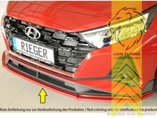 Rieger Frontspoiler Spoilerlippe Spoiler für Hyundai i20 N schwarz matt