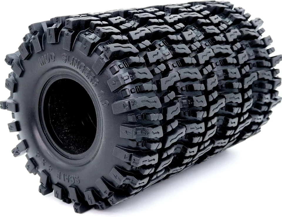 Upgrade Your 1/10 RC Crawler with 4pcs 1.9 Mud Slingers - 120mm Tire Excellence - Image 3 of 4