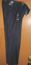 Alberto Cardinali Pants Slim Fit Straight Dress Trouser Dark Navy Size 36x30 NWT