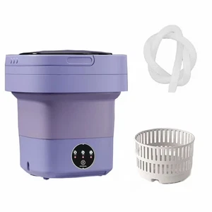 Laveuse portable Mini Lave-linge pliant 6.5L Blanchisserie compacte pour bébé RV Faites