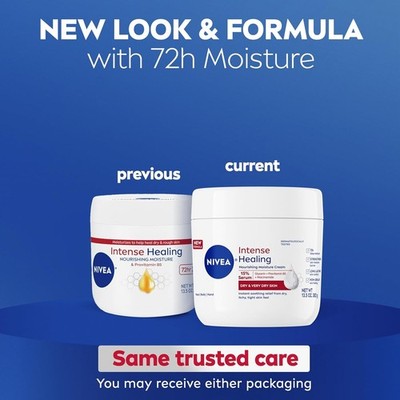 Nivea Intense Healing Cream Moisturizing Body Cream for Dry Skin 1 -    
