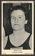 A&BC-ALL SPORTS (M120) 1954-#098- SWIMMING - HELAN YATE