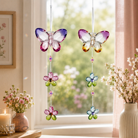Formano Fensterdeko 2Er Schmetterling Mit Blumen Aus Acryl-606167