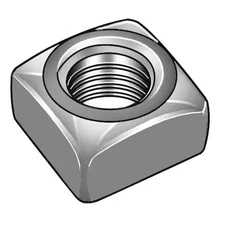 3/4"-10 Carbon Steel Plain Finish Square Nut - Heavy, 5 Pk., U11122.075.0001