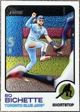 Bo Bichette 2022 Topps Heritage Chrome #743/999 Toronto Blue Jays #262